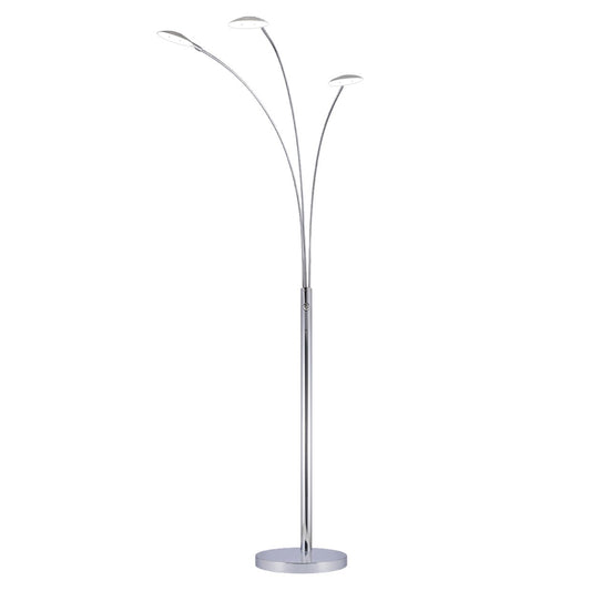 Pie de salón AJP / Alemar Ocra Cromo LED 11839 - LUZGURÚ