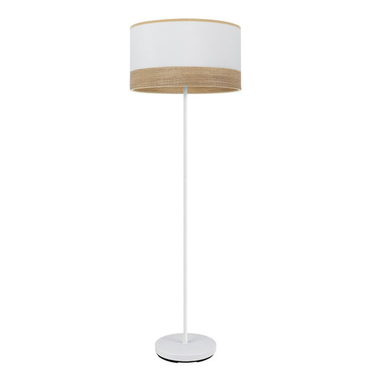 Lámpara de Pie Olga 162 cm Blanco y Madera Clara Fabrilamp - vista principal | Fabrilamp / Abrila