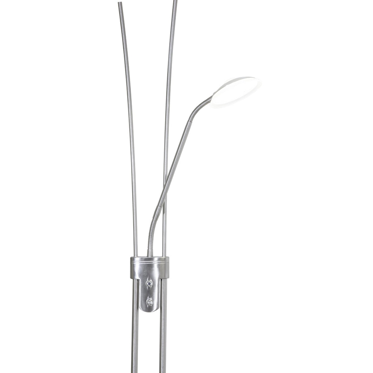 Pie de salón LED Olimpo AJP/Alemar (Ref. 10845): Medidas detalladas. Iluminación moderna y regulable, 18W+5W, 4000K luz neutra.  Envío rápido y garantía de 2 años.  Luzguru.com
