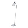 Lámpara de pie Petra Fabrilamp / Abrila orientable blanco y cromo, ref. 154341001