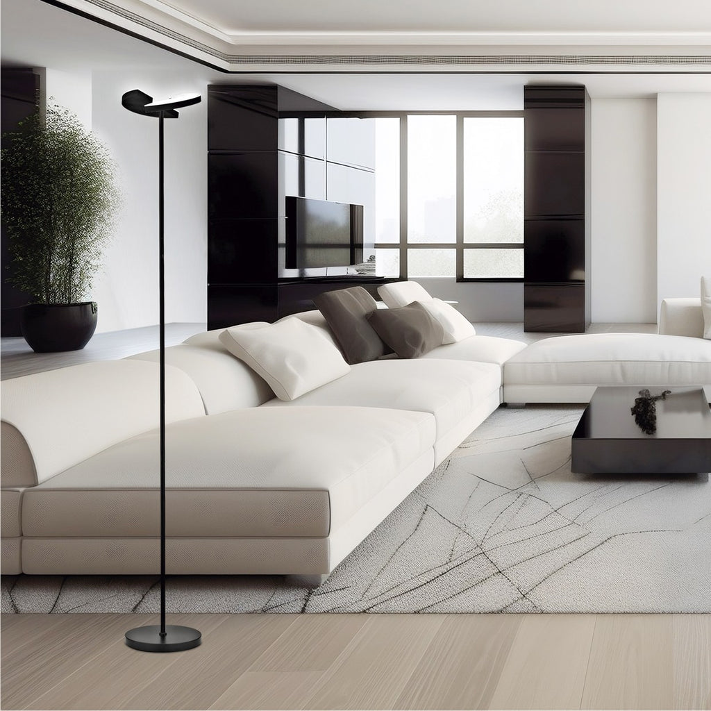 Medidas Pie Salón LED Petro Negro AJP/Alemar Ref. 11332 - luzguru.com
