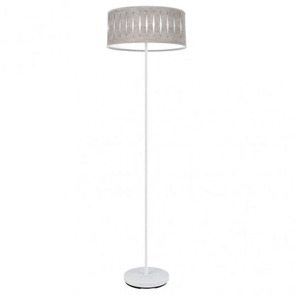 Pie de salón Piron Blanco/Cemento Gris de Fabrilamp, diseño moderno y elegante para tu hogar.