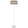 Lámpara de pie Piron Fabrilamp / Abrila moderna blanco y madera, referencia 177241083