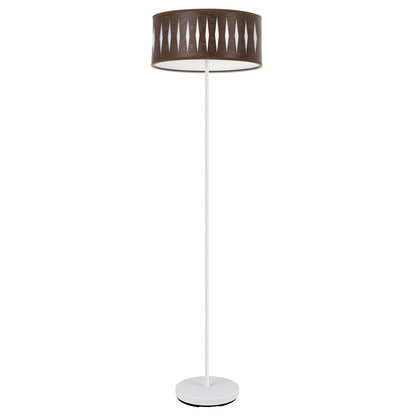 Lámpara de pie Piron Fabrilamp / Abrila textil blanco y óxido, referencia 177241017