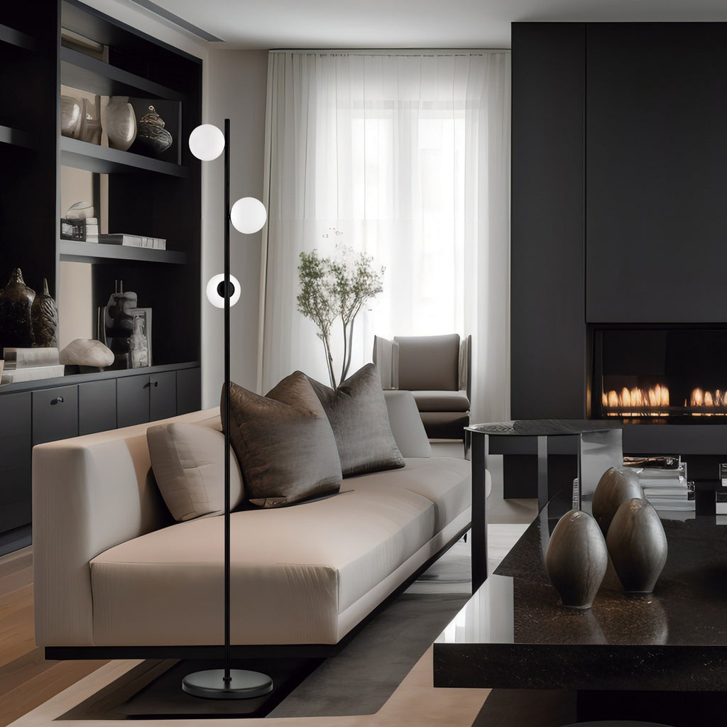 Medidas Pie Salón RIVER Negro-Opal AJP/Alemar Ref. 11382 - LuzGuru
