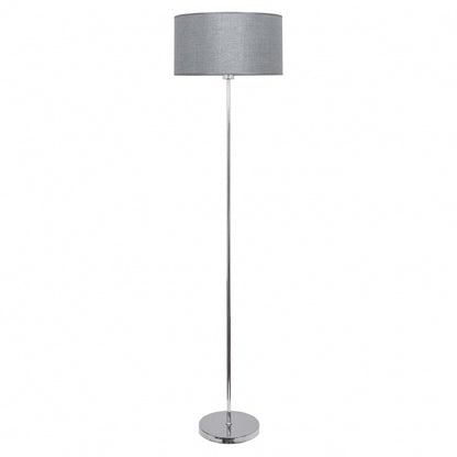 Pie de salón Serie Axel Plata, diseño moderno y elegante de Fabrilamp, disponible en luzguru.com