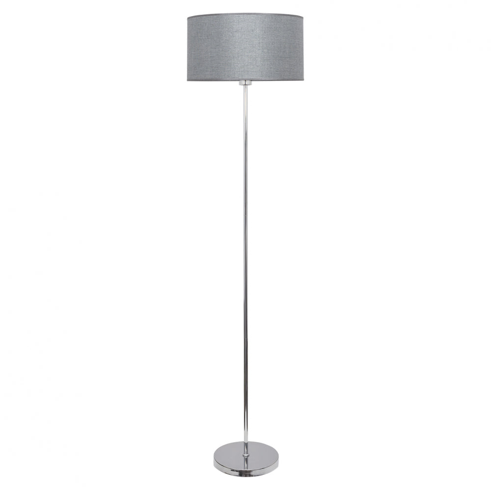 Pie de salón moderno Axel Plata Fabrilamp / Abrila - Ref. 124941010