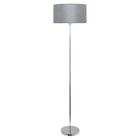 Pie de salón moderno Axel Plata Fabrilamp / Abrila - Ref. 124941010
