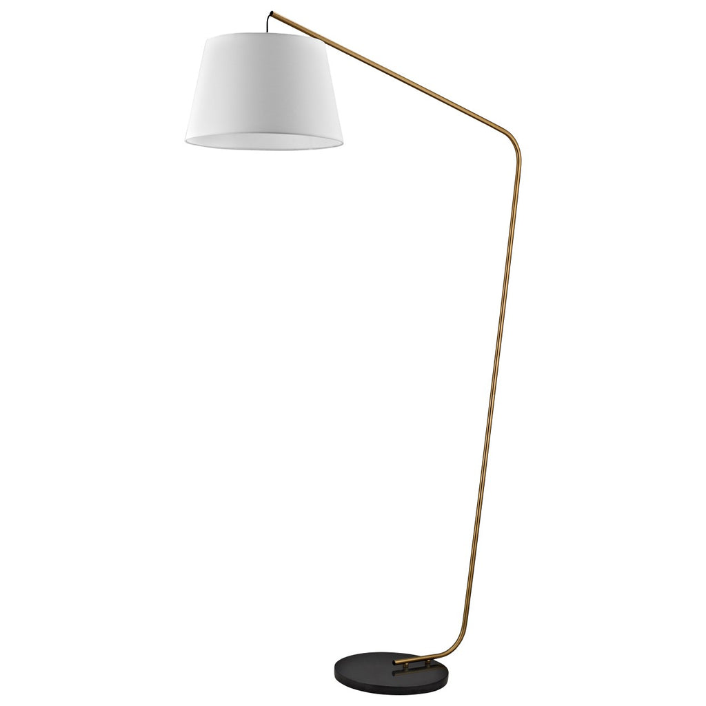 Pie de salón AJP / Alemar Talbot Latón/Blanco - 11609 - luzguru.com