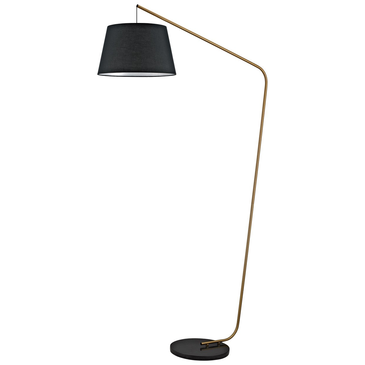 Pie de salón AJP / Alemar Talbot Latón/Negro - 11654 - luzguru.com