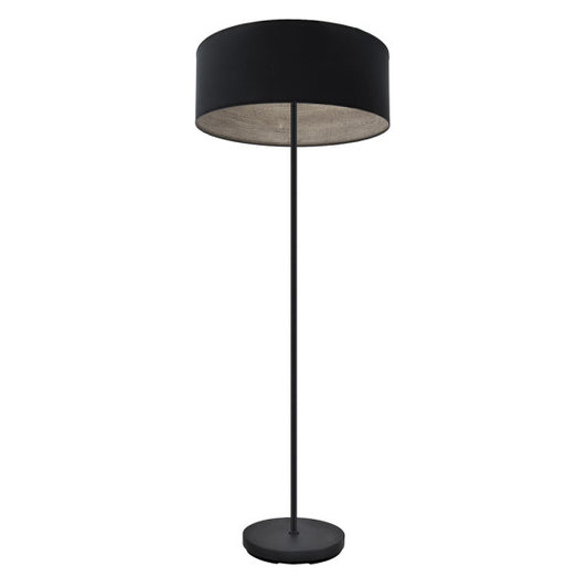 Lámpara de Pie de Salón Tania 162 cm Negro y Madera Gris Fabrilamp - vista principal | Fabrilamp / Abrila
