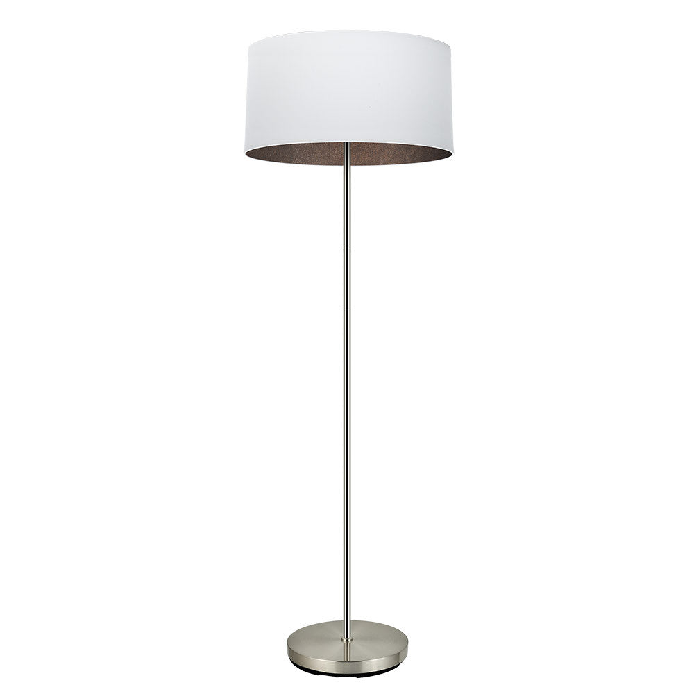 Lámpara de pie Tatiana níquel Fabrilamp / Abrila 189141017 para salón moderno
