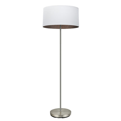 Lámpara de pie Tatiana níquel Fabrilamp / Abrila 189141017 para salón moderno