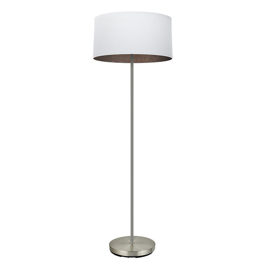 Lámpara de pie Tatiana níquel Fabrilamp / Abrila 189141017 para salón moderno