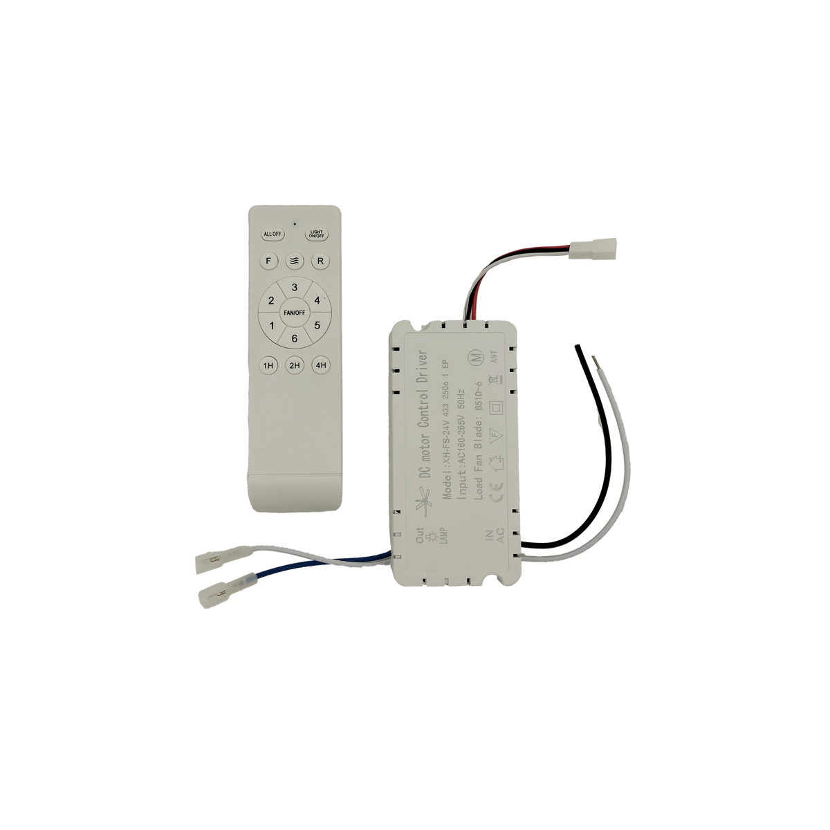 Kit de Mando a Distancia para Ventiladores Bandido y Guerrero Fabrilamp - vista principal | Fabrilamp / Abrila · Ref. 99.MANDO-BANDIDO