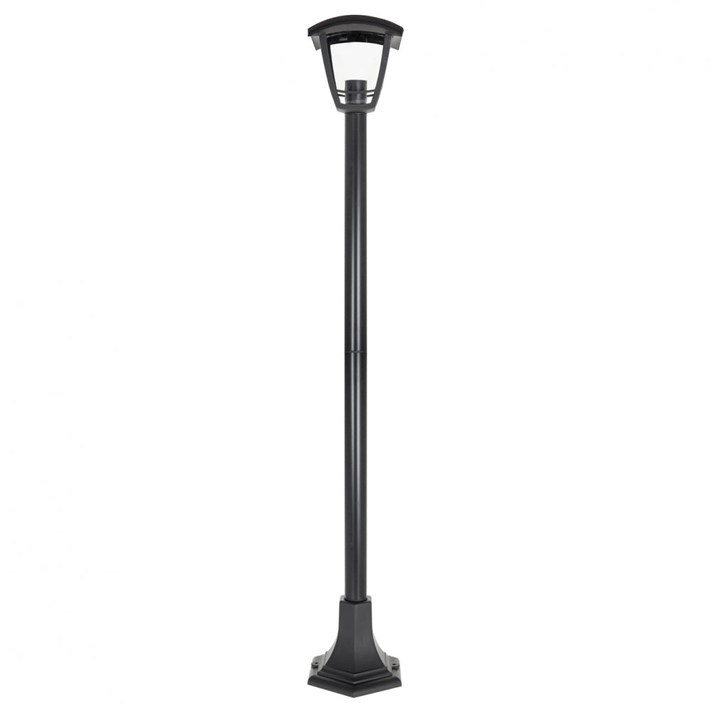 Pilar de Exterior Zoio Negro Altura Regulable Fabrilamp