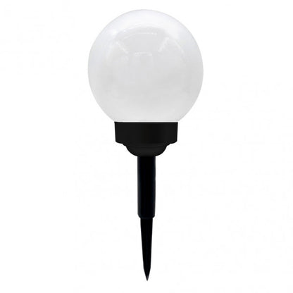 Pincho solar Kira negro con sensor crepuscular, ideal para iluminar exteriores. Fabrilamp.