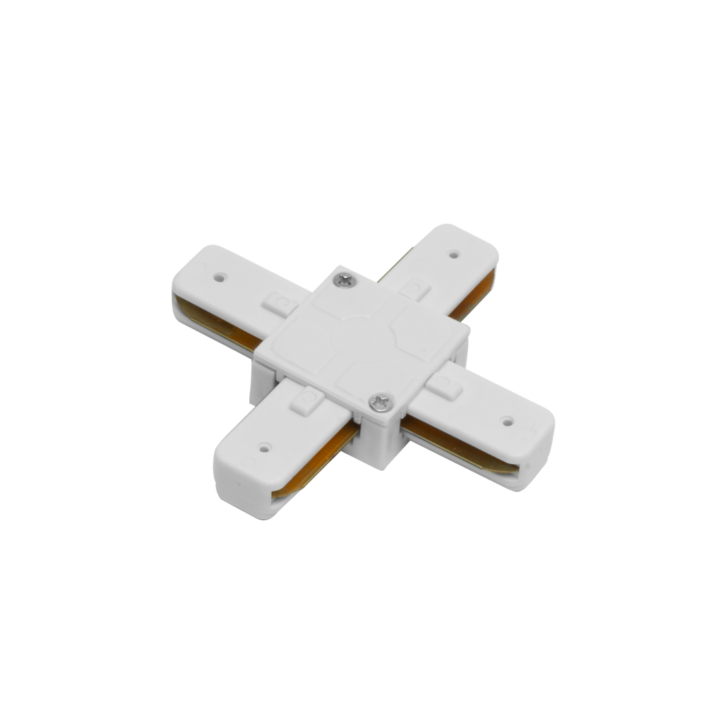 Conector en X para Carril Eléctrico Pindal Blanco Fabrilamp