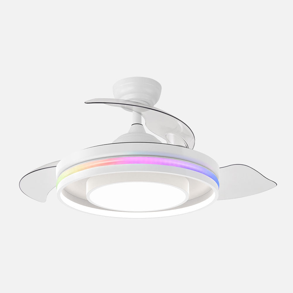 Ventilador de Techo Pitufo 107 cm Aspas Retráctiles LED RGB Fabrilamp - imagen 3 | Fabrilamp / Abrila · Ref. 242891368
