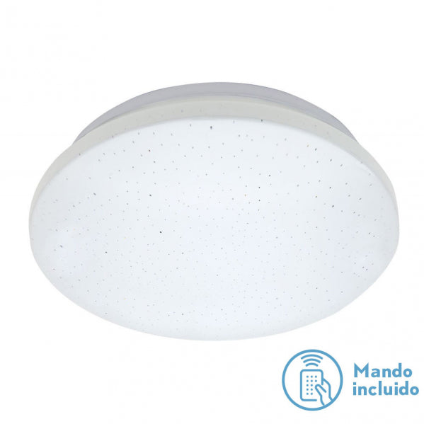 Plafón LED Paladio Blanco 12W, vista frontal, Fabrilamp