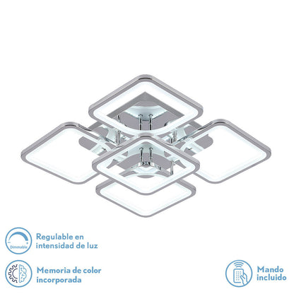 Elara Plafón LED Cromo Fabrilamp / Abrila 172685020
