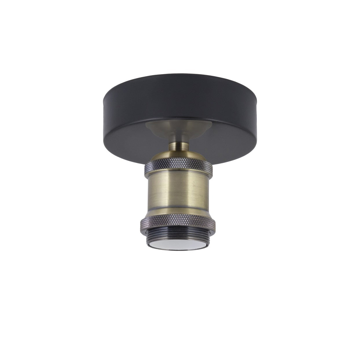 AJP / Alemar 60268 - Plafón Barolo Negro-Cuero - luzguru.com