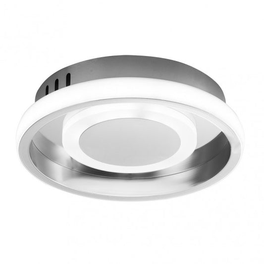 Plafón LED Elma Cromo 20W de Fabrilamp, vista frontal