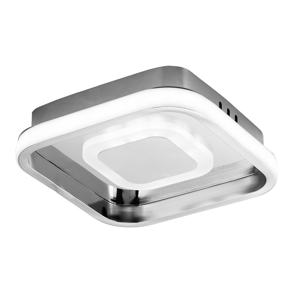 Elma Plafón LED Cromo Fabrilamp / Abrila 178582420: Iluminación moderna y regulable.