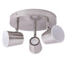 Plafón LED 3 Focos Níquel CristalRecord ICE 25-613-01-002