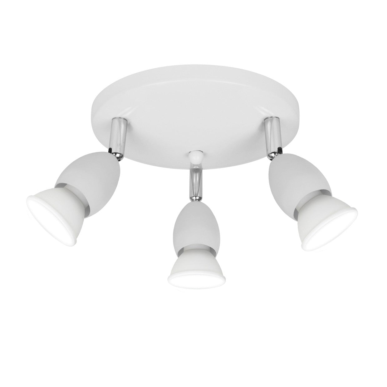 Plafón 3L Bala Blanco 3x40W GU-10 AJP / Alemar - luzguru.com