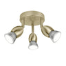 Plafón 3L Bala Cuero 3 x 40W GU-10 AJP / Alemar - luzguru.com