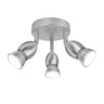 Plafón 3L Bala Níquel Satinado 3 x 40W GU-10 - AJP / Alemar - 10424 - luzguru.com