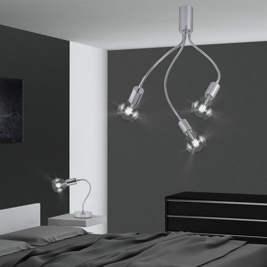 Plafón de Techo Melisa 3 Luces Cromo Moderno AJP - vista principal | AJP / Alemar