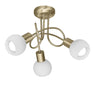 AJP / Alemar 10528 - Plafón Opal Cuero 3 luces - luzguru.com