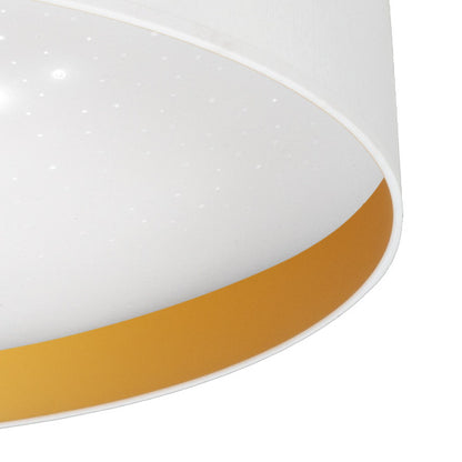 Plafón Anuska Blanco/Oro 48W LED, detalle de la pantalla, Fabrilamp