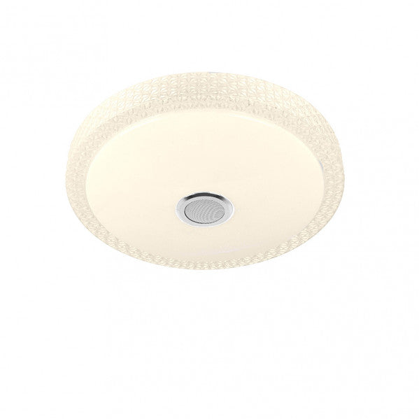 Plafón LED Zaid 48W RGB Blanco/Transparente - Detalle del diseño