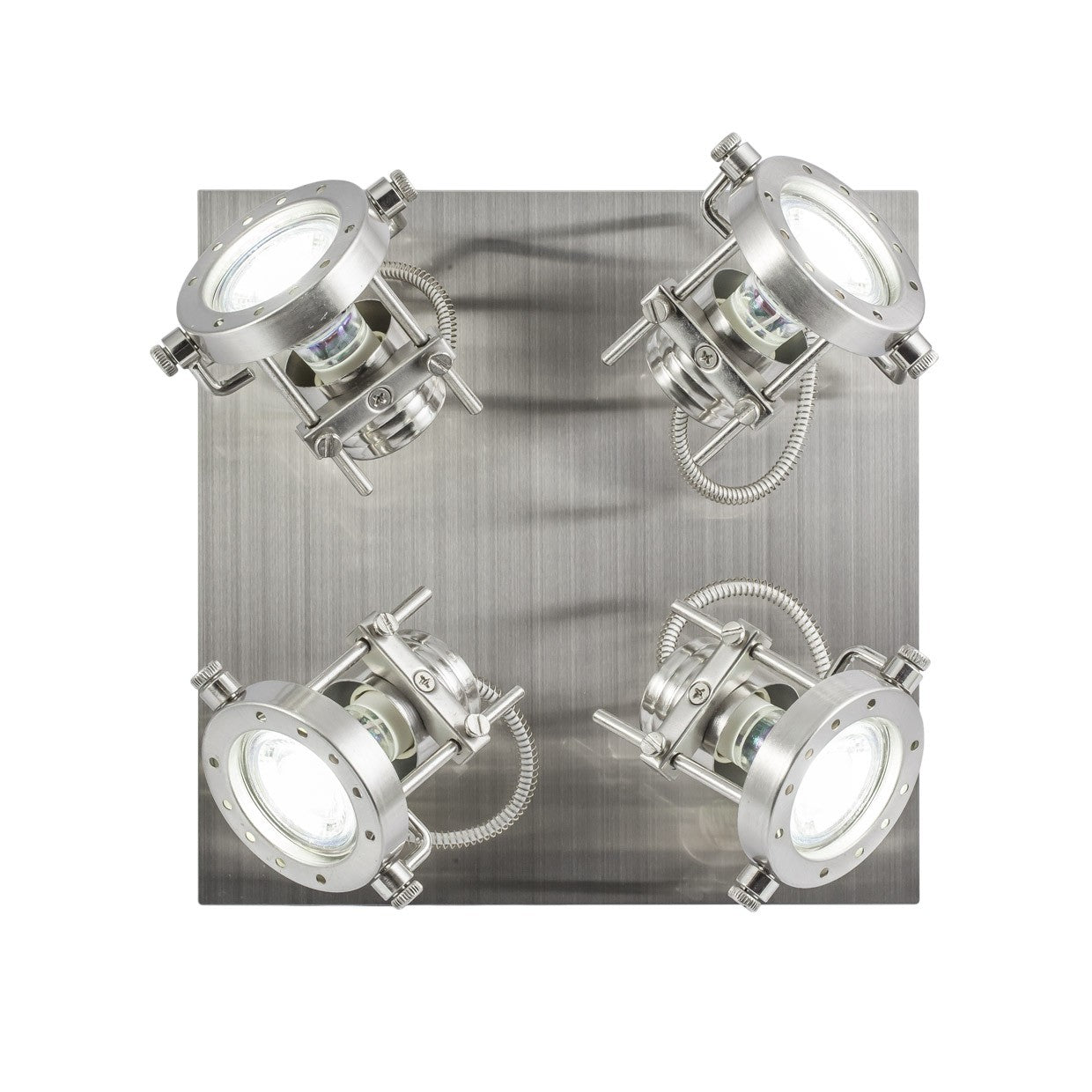 Plafón OLBIA 4 Luces Niquel Satinado - AJP / Alemar - 10659 - luzguru.com