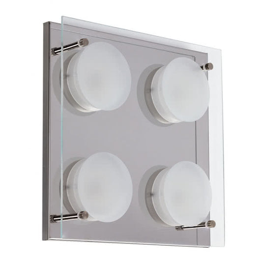 Plafón de Techo LED Antioquia 24 W 22x22 cm Cromo Fabrilamp - vista principal | Fabrilamp / Abrila