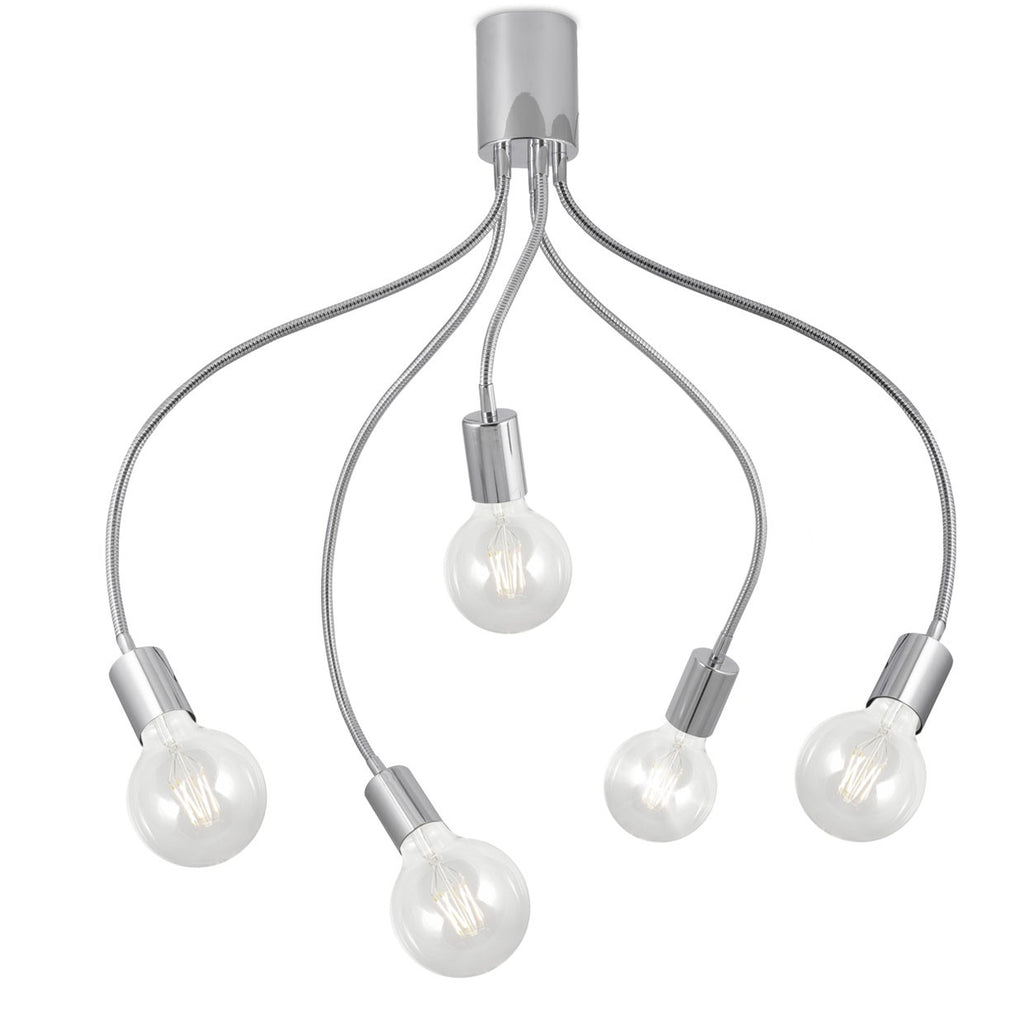 Medidas Plafón Melisa Cromado AJP/Alemar Ref. 60030: Iluminación elegante y funcional para tu hogar.  5x60W E-27.  Compra en luzguru.com
