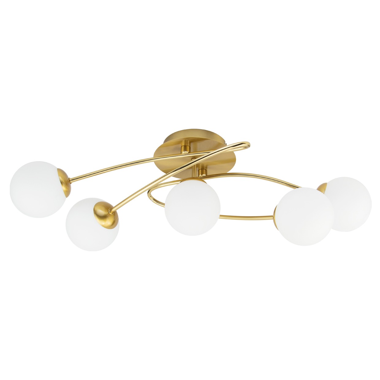 Plafón 5 Luces MIGOS Latón - AJP / Alemar - 11583 - luzguru.com