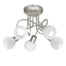 Plafón 5 Luces Opal Níquel Satinado AJP / Alemar - 10529 - luzguru.com