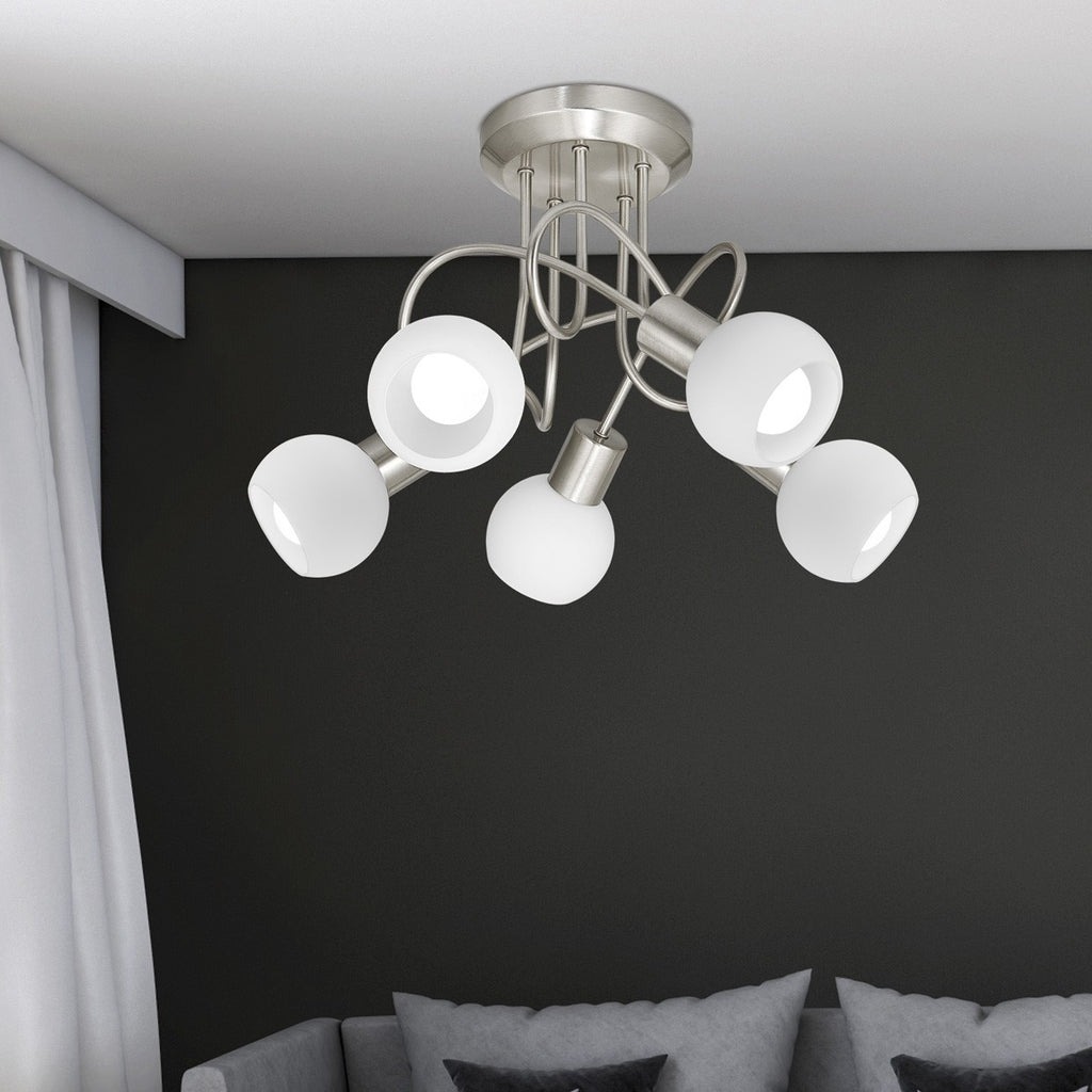 Medidas Plafón 5 Luces Opal AJP/Alemar Ref. 10529 - LuzGuru
