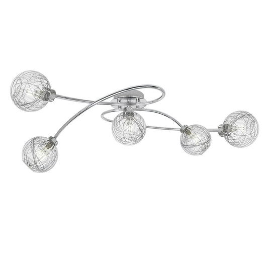 Plafón de Techo Rolo 5 Luces G9 Acabado Cromo Alemar - vista principal | AJP / Alemar