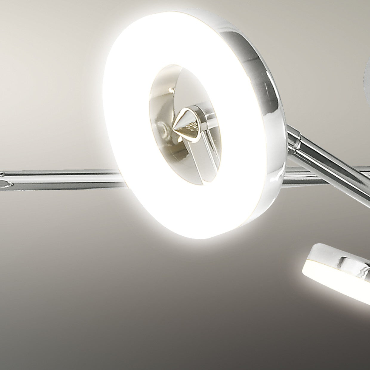 Medidas Plafón LED Natal Cromado AJP/Alemar 10508 - 6x5W, 2400lm, 3000k. Luzguru.com
