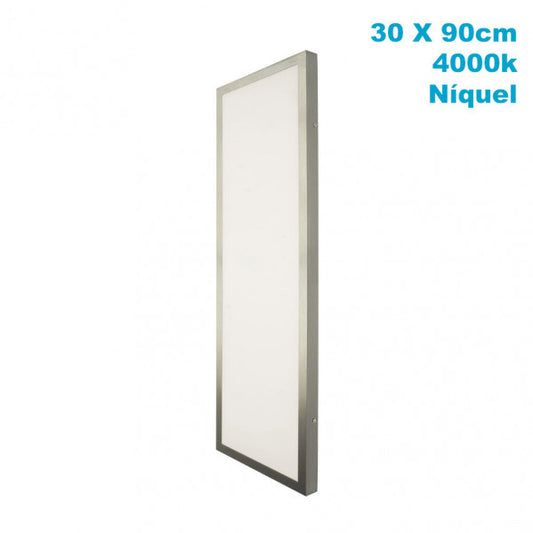 Panel LED Plano Níquel 72W 6120lm Fabrilamp - Vista frontal