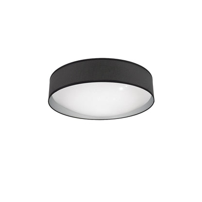 Plafón Anastasia Moderno Negro y Plata Fabrilamp / Abrila ref. 190185009