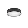 Plafón Anastasia Moderno Negro y Plata Fabrilamp / Abrila ref. 190185009