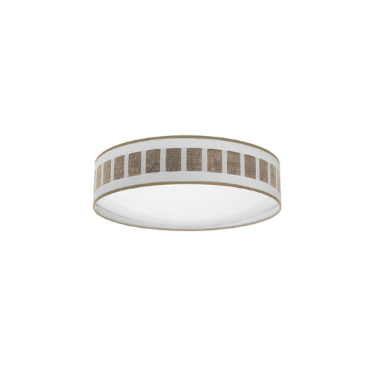 Plafón IVANNA 72W LED Integrado Fabrilamp en acabado Blanco/Madera Clara