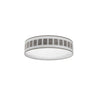 Plafón IVANNA 72W LED Fabrilamp, pantalla cilíndrica blanco/madera gris, SKU 188485083