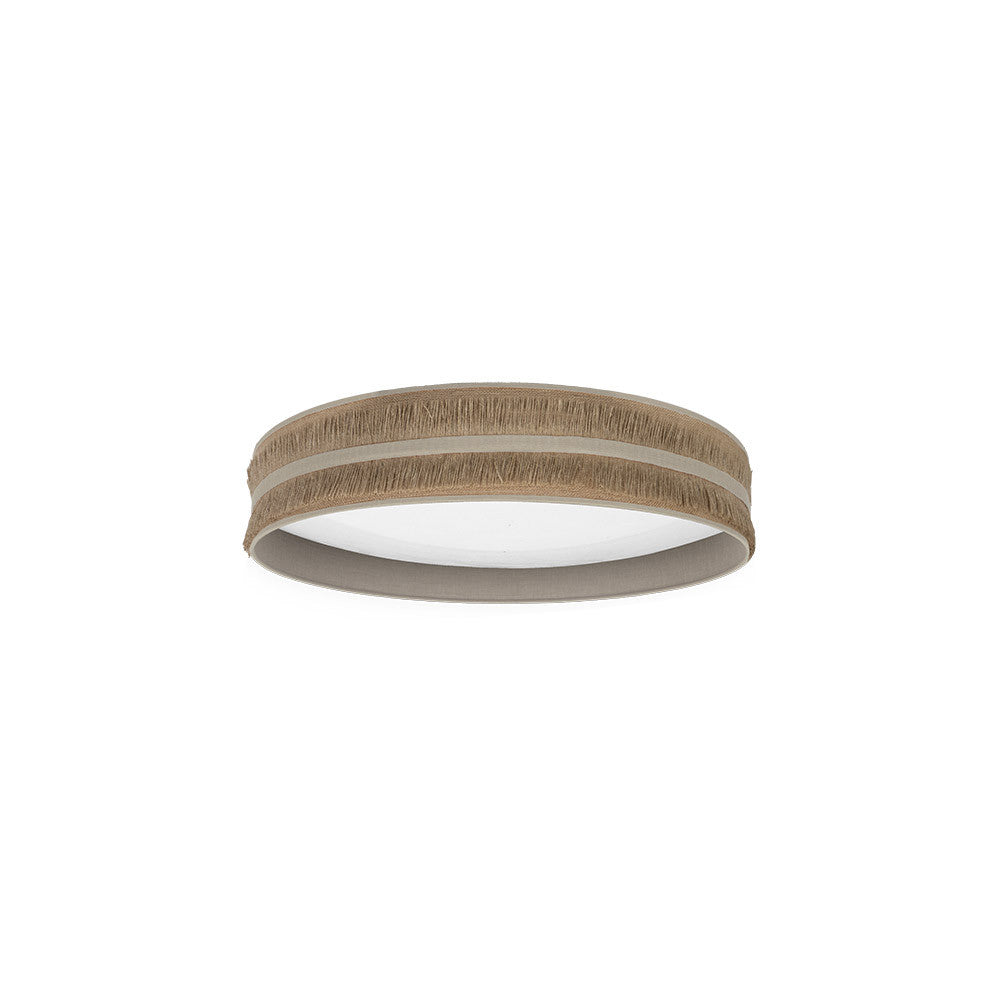 Plafón LED Natalia Textil Saco/Beis Fabrilamp / Abrila 188585015